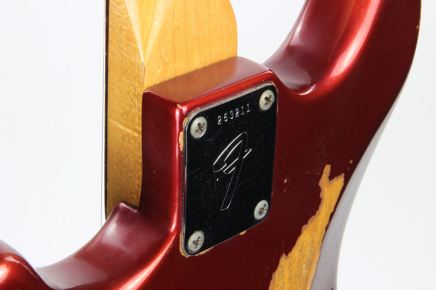 1969 Fender Mustang Competition Red w/ OHSC - Matching Headstock 1960's Offset Kurt Cobain Style!