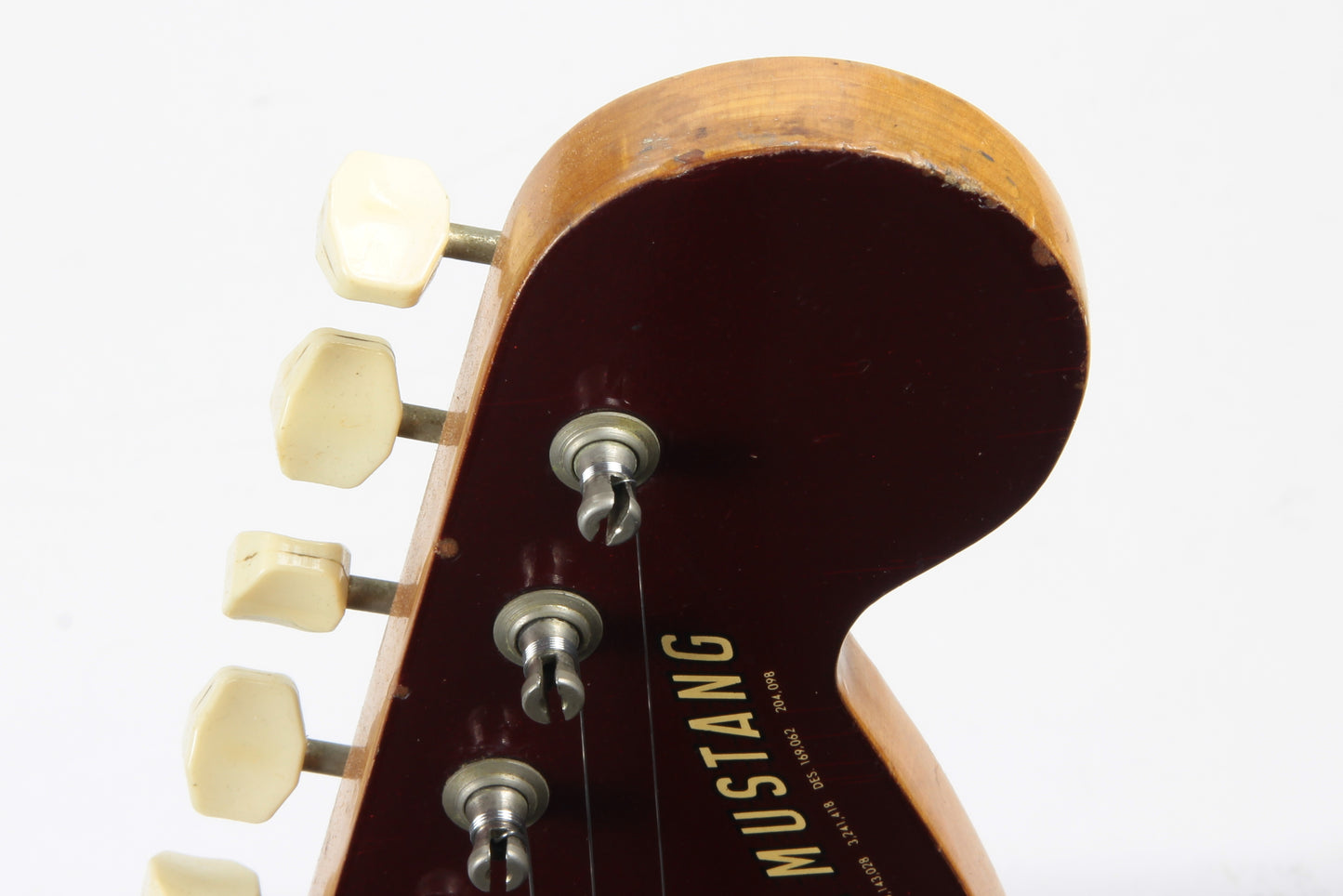 1969 Fender Mustang Competition Red w/ OHSC - Matching Headstock 1960's Offset Kurt Cobain Style!