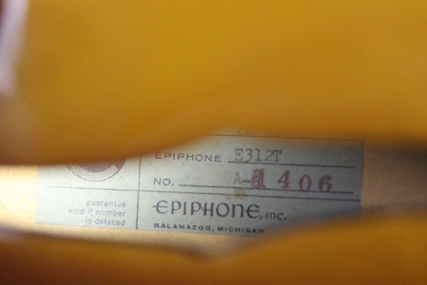 RARE 1958 Epiphone Gibson-Made Zephyr Regent Thinline E312T Electric - 2 New York Pickups, Cutaway