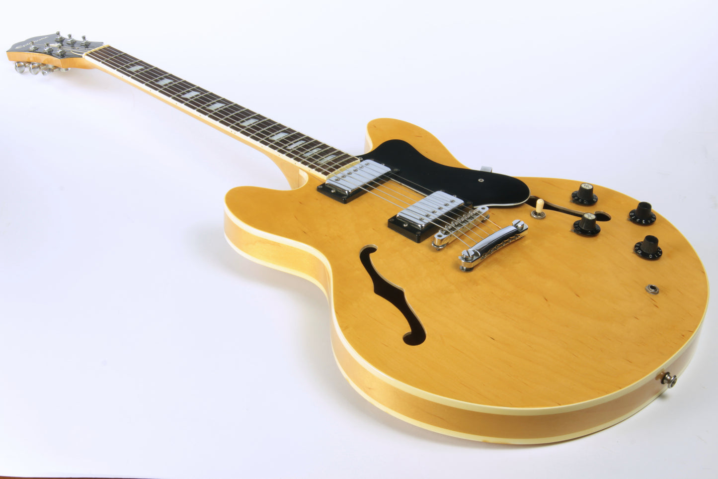 1982 Epiphone MIJ Japan RIVIERA Antique Natural Matsumoku Gibson ES-335 Case Original Oasis