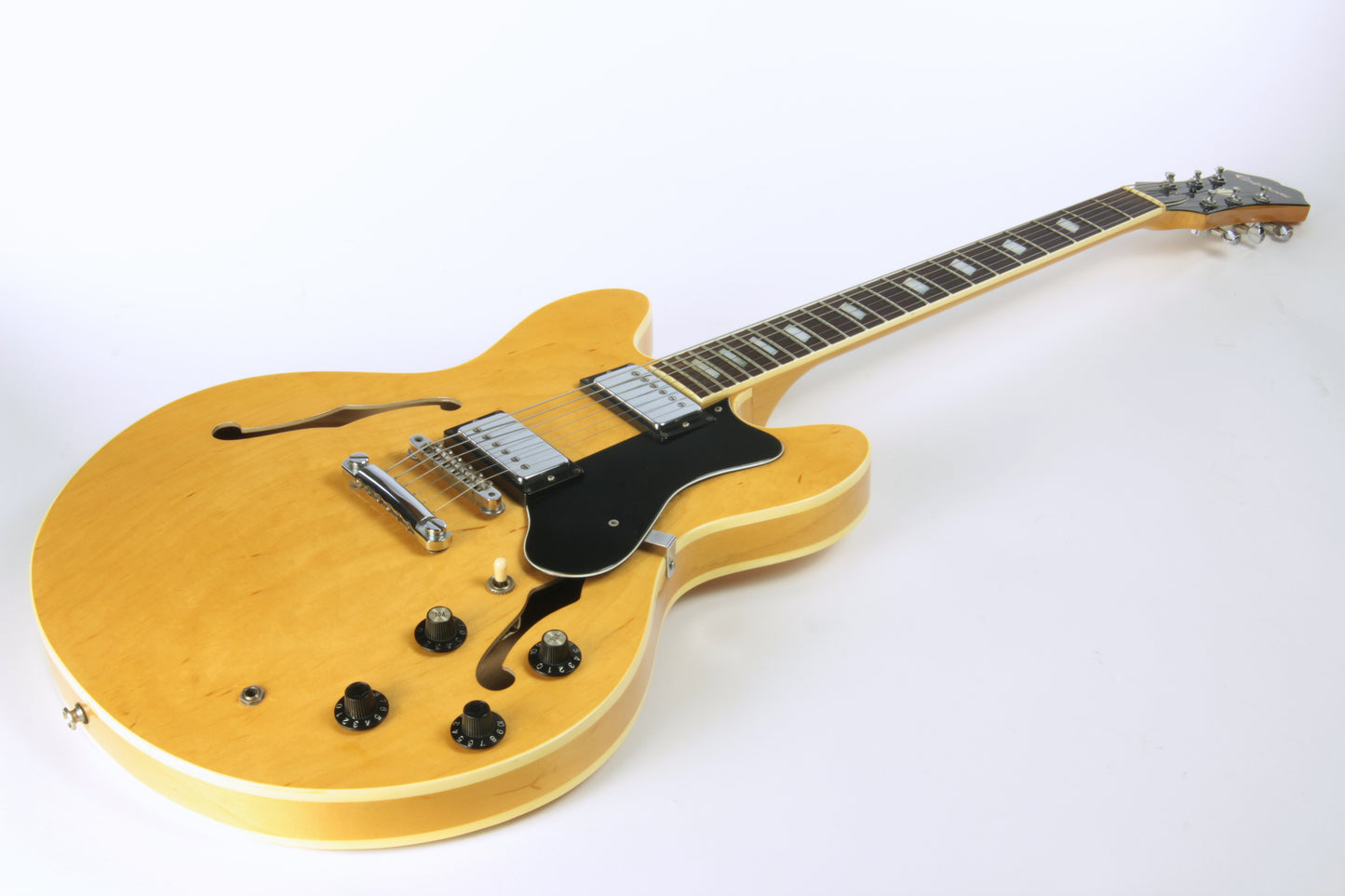 1982 Epiphone MIJ Japan RIVIERA Antique Natural Matsumoku Gibson ES-335 Case Original Oasis