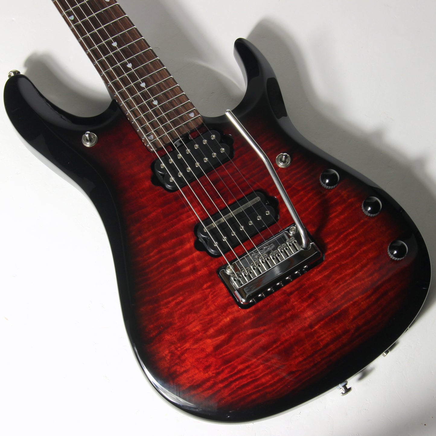 2018 Ernie Ball Music Man BFR 7-String John Petrucci JP7 Family Reserve RUBY RED Piezo
