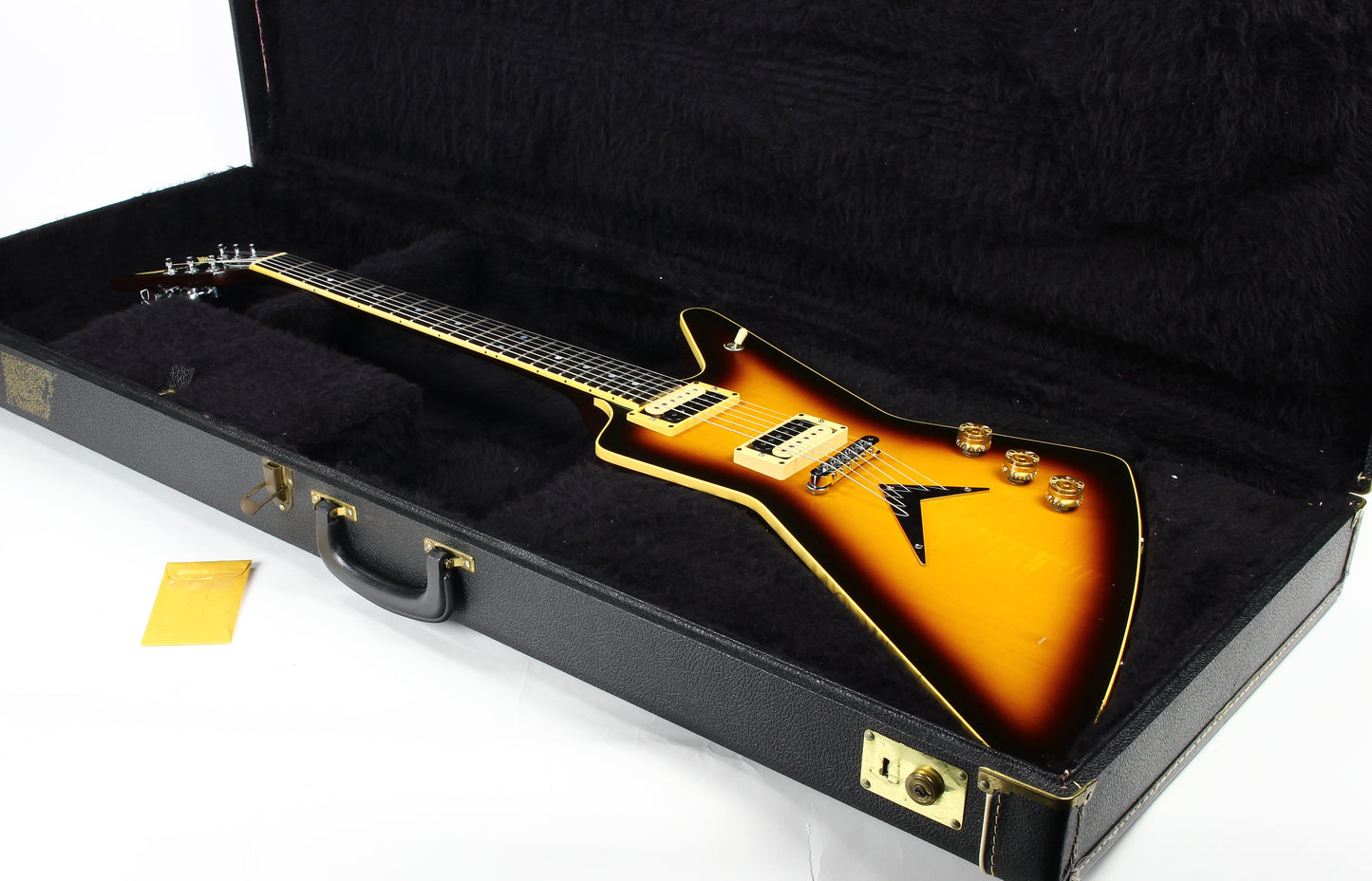 1982 Dean USA Z Standard Bound Explorer VINTAGE - Brazilia Burst Flametop DiMarzio Super Distortions