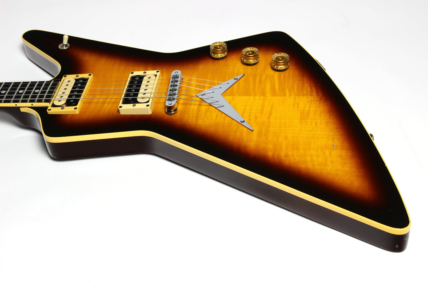 1982 Dean USA Z Standard Bound Explorer VINTAGE - Brazilia Burst Flametop DiMarzio Super Distortions