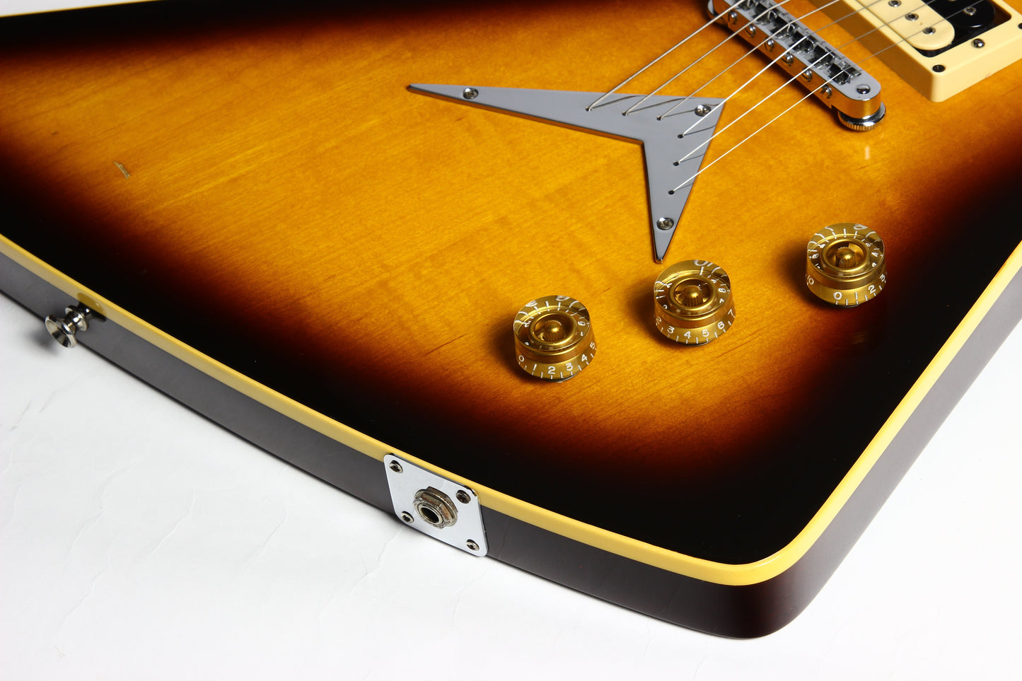 1982 Dean USA Z Standard Bound Explorer VINTAGE - Brazilia Burst Flametop DiMarzio Super Distortions