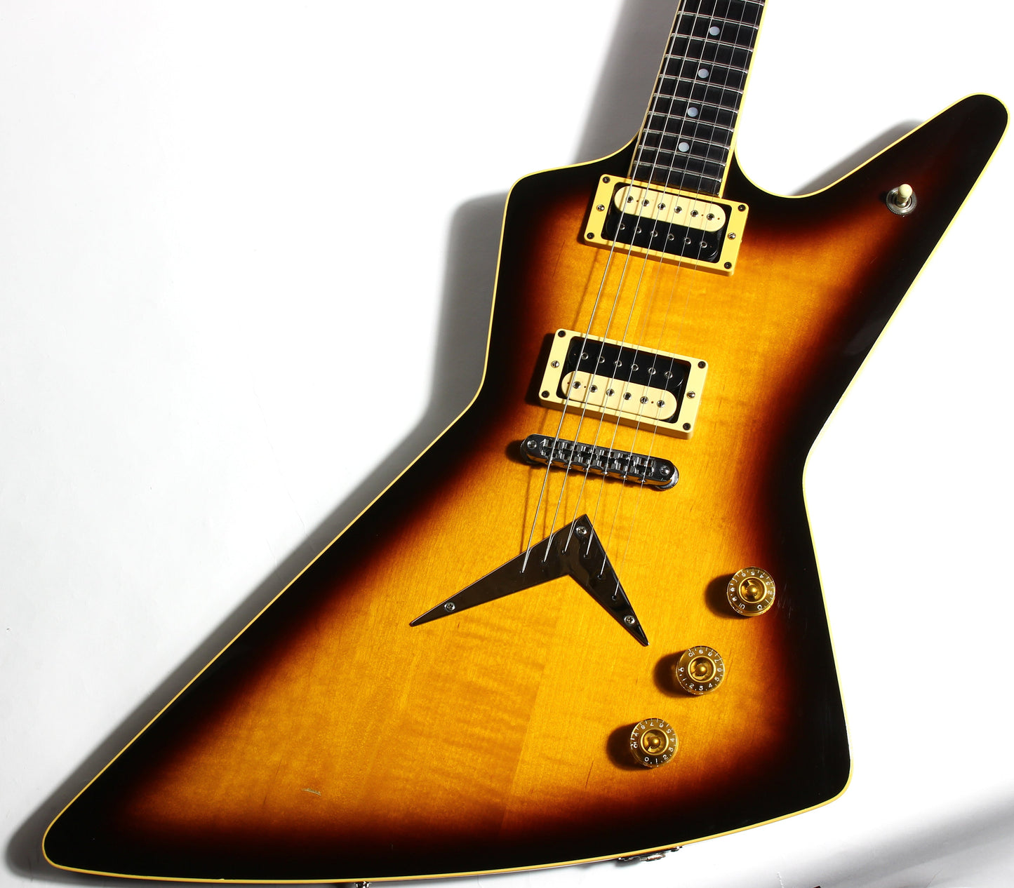 1982 Dean USA Z Standard Bound Explorer VINTAGE - Brazilia Burst Flametop DiMarzio Super Distortions
