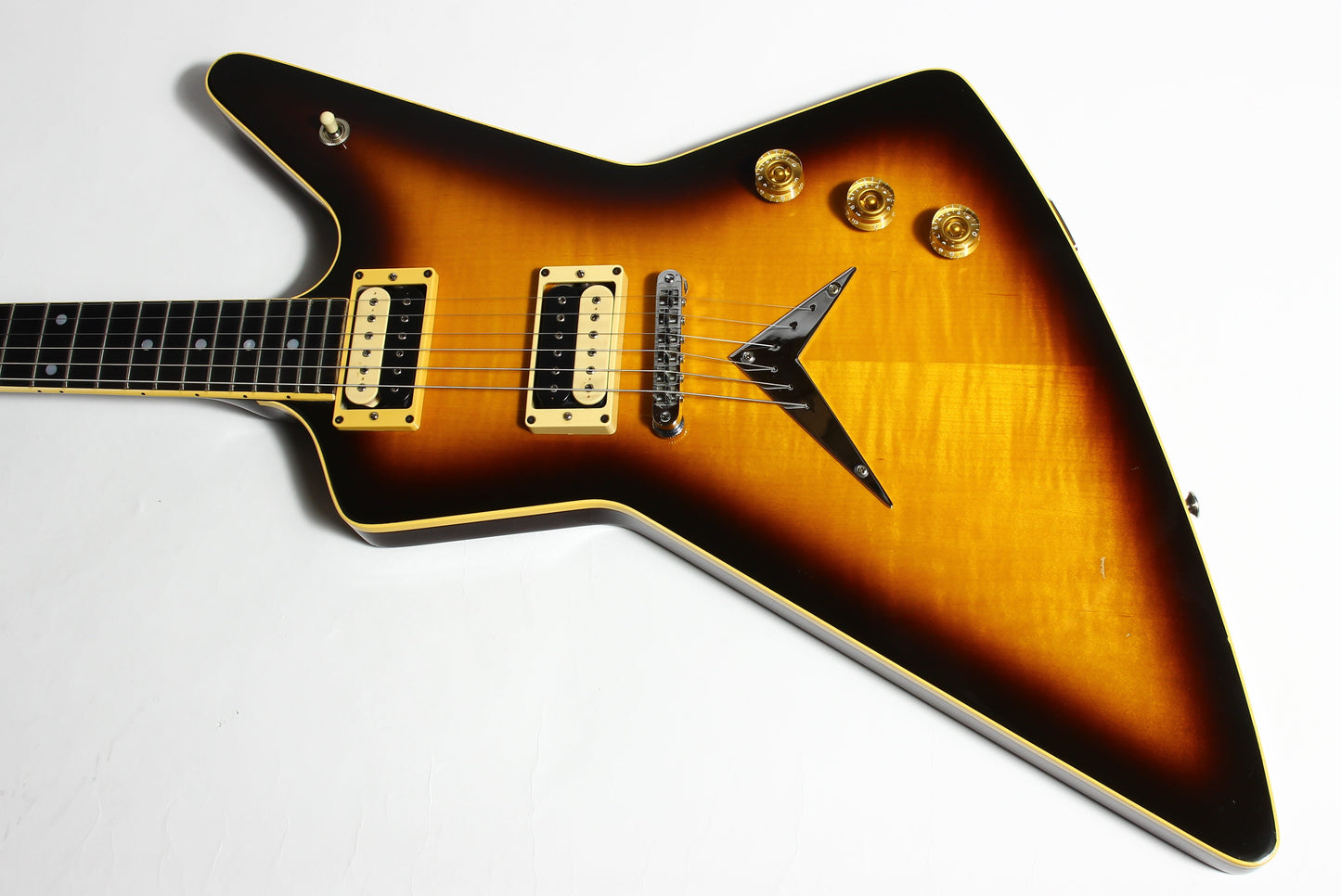 1982 Dean USA Z Standard Bound Explorer VINTAGE - Brazilia Burst Flametop DiMarzio Super Distortions