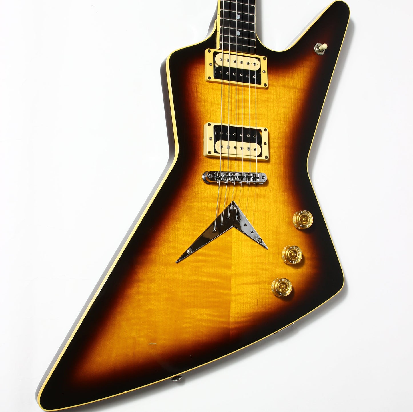 1982 Dean USA Z Standard Bound Explorer VINTAGE - Brazilia Burst Flametop DiMarzio Super Distortions