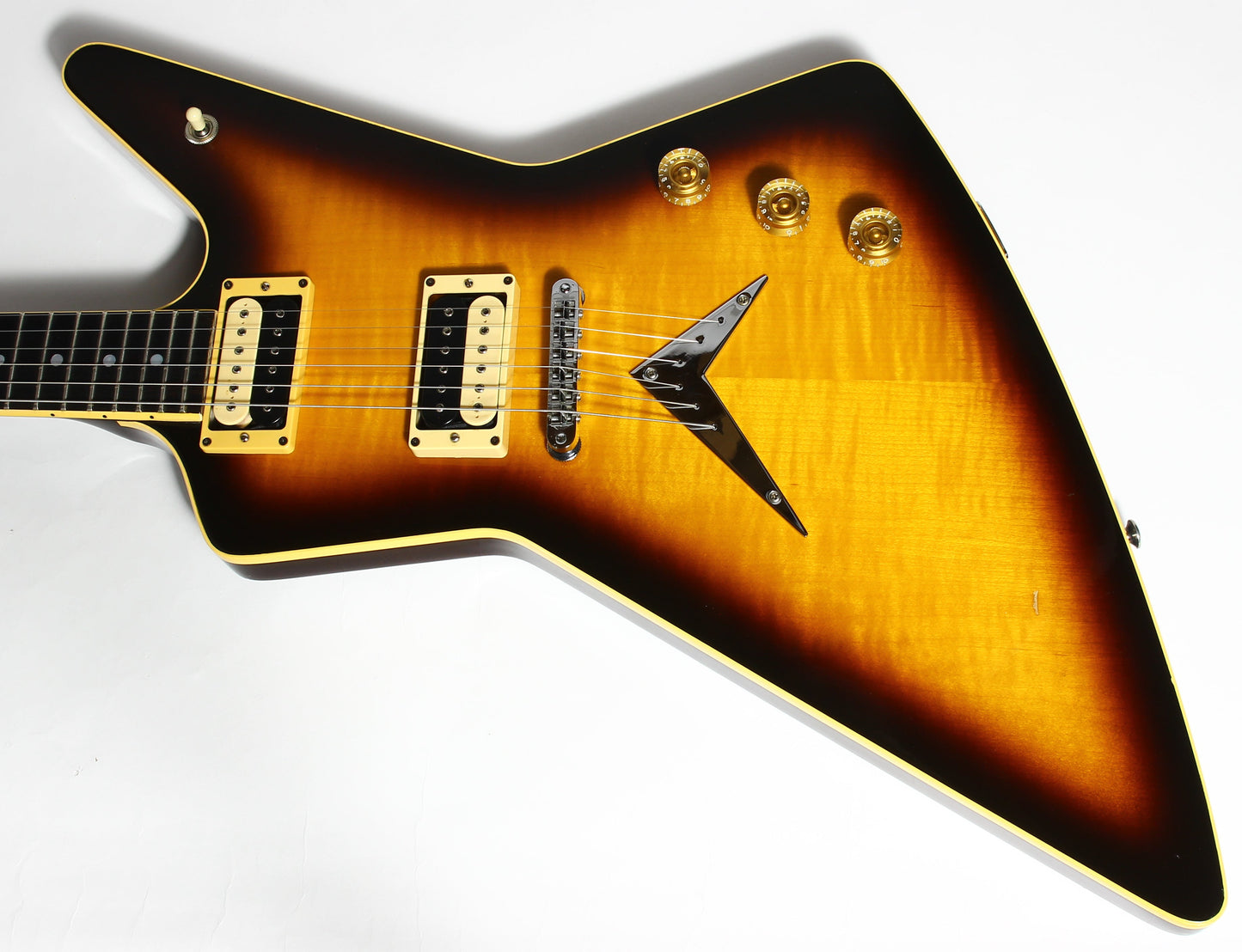 1982 Dean USA Z Standard Bound Explorer VINTAGE - Brazilia Burst Flametop DiMarzio Super Distortions