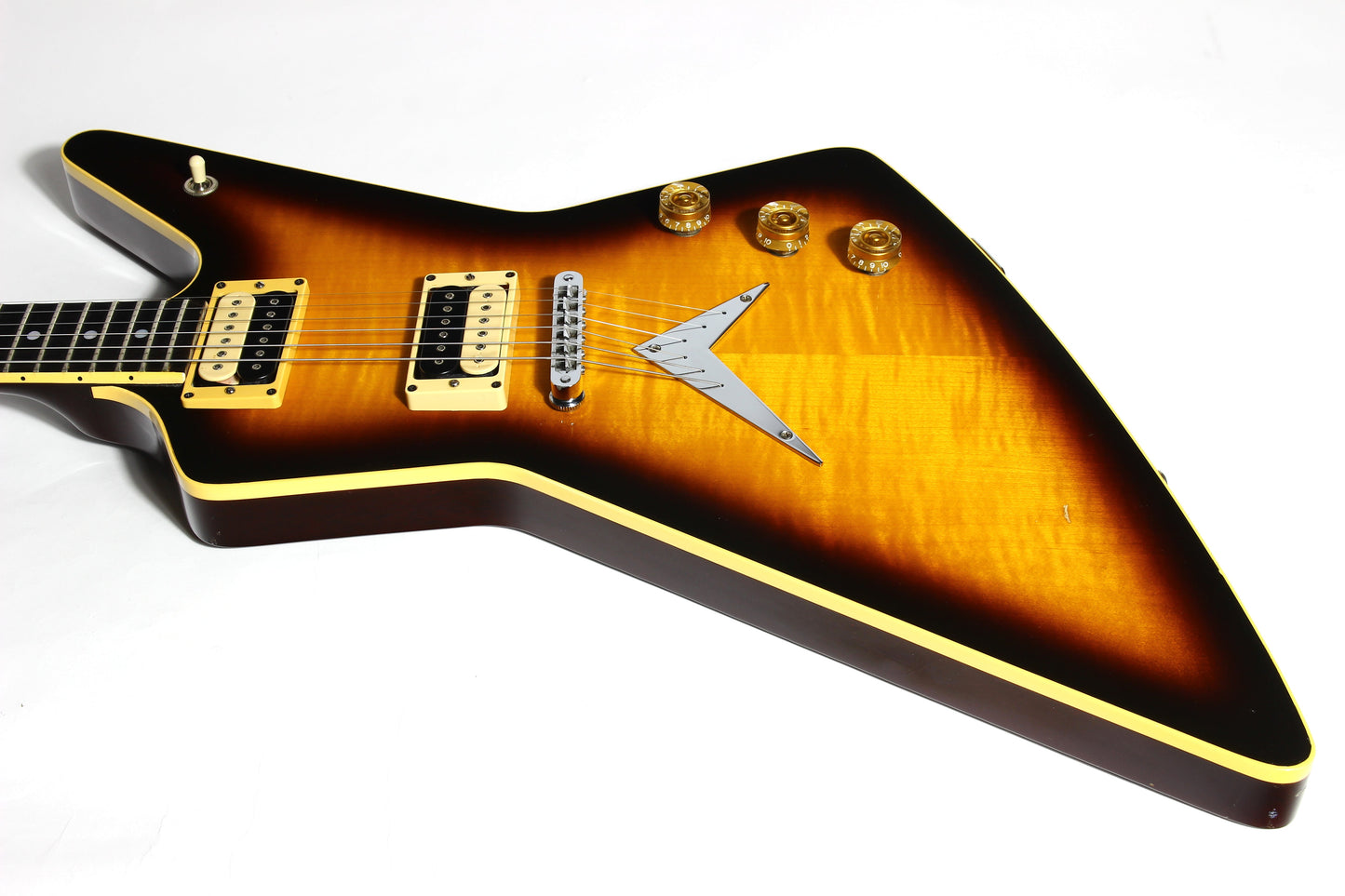 1982 Dean USA Z Standard Bound Explorer VINTAGE - Brazilia Burst Flametop DiMarzio Super Distortions