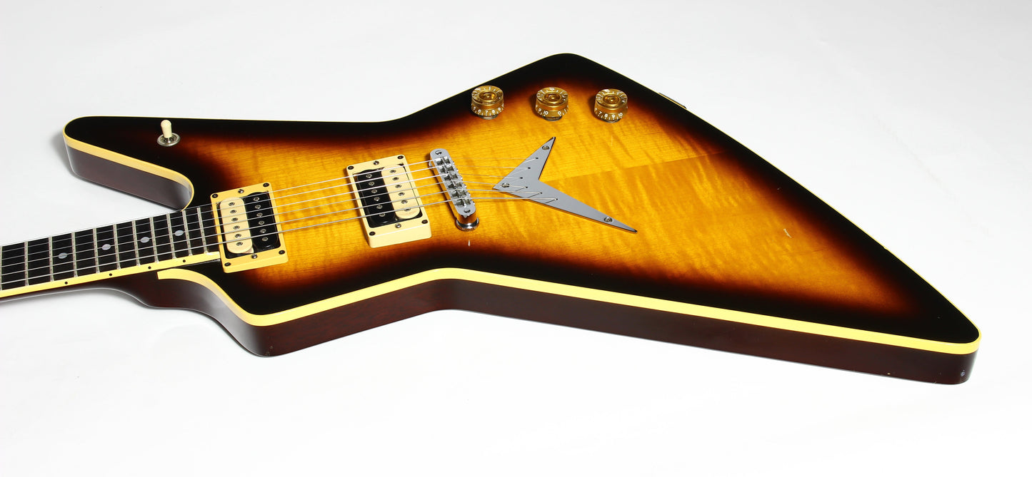1982 Dean USA Z Standard Bound Explorer VINTAGE - Brazilia Burst Flametop DiMarzio Super Distortions
