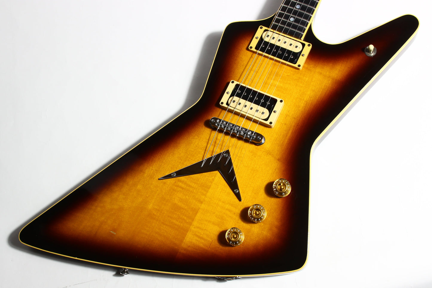 1982 Dean USA Z Standard Bound Explorer VINTAGE - Brazilia Burst Flametop DiMarzio Super Distortions