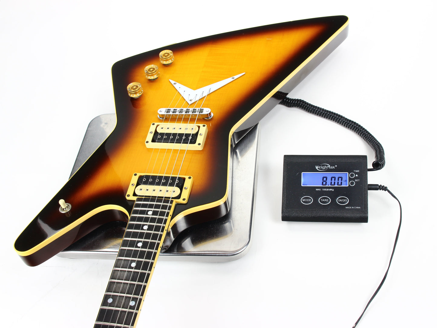 1982 Dean USA Z Standard Bound Explorer VINTAGE - Brazilia Burst Flametop DiMarzio Super Distortions