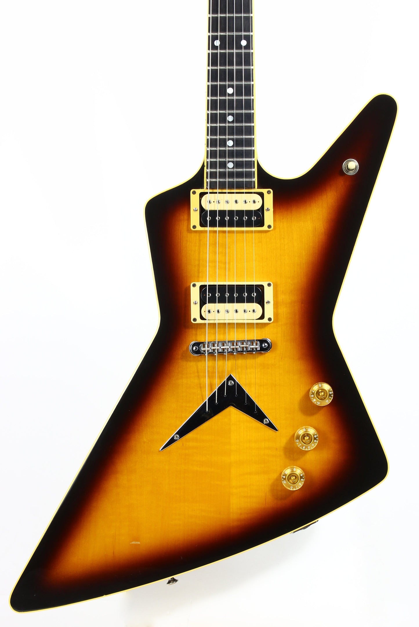 1982 Dean USA Z Standard Bound Explorer VINTAGE - Brazilia Burst Flametop DiMarzio Super Distortions