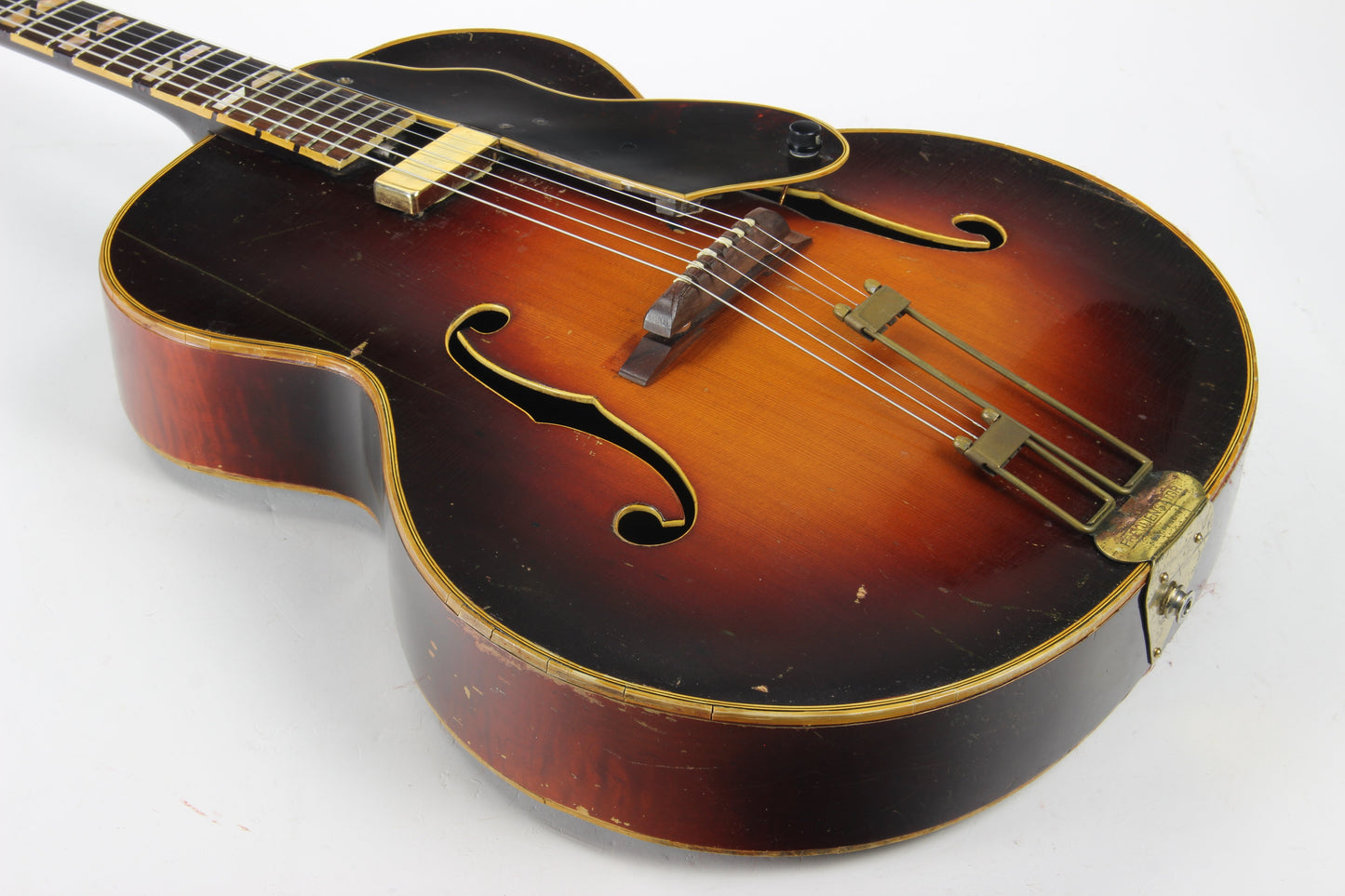 1930's Epiphone DeLuxe Archtop Acoustic Vintage Guitar - Floating Pickup, Custom Fretboard, Sounds EXCELLENT!