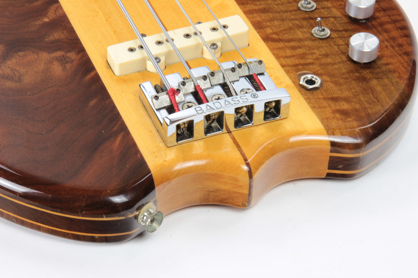 1981 Kramer DMZ 6000B Aluminum Neck Bass - Dimarzio Pickups, Figured Walnut, Maple, Deluxe!