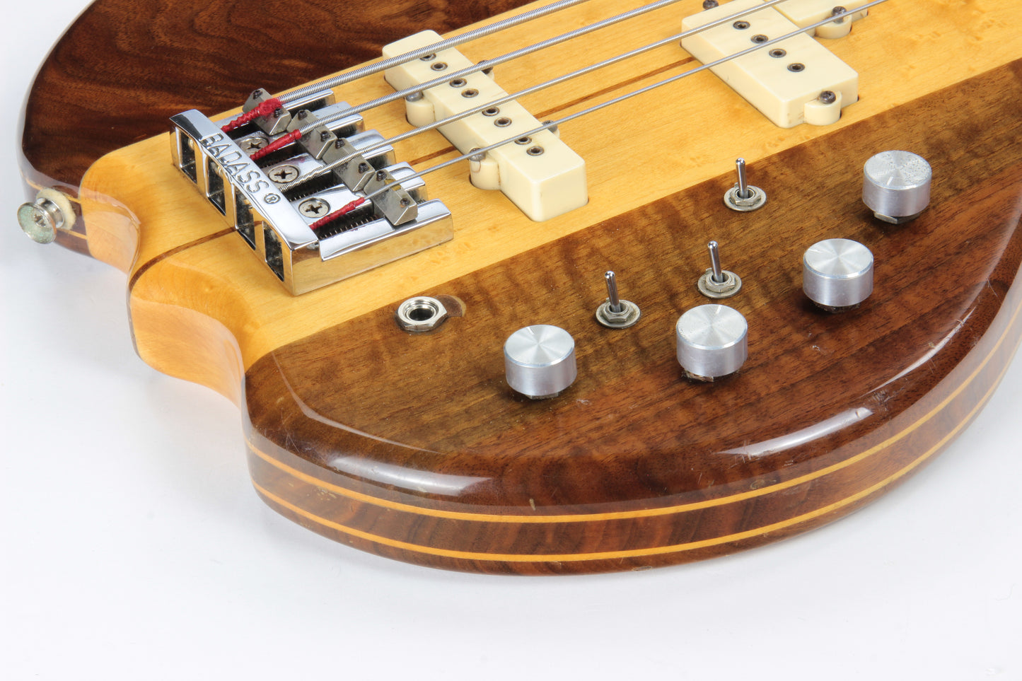 1981 Kramer DMZ 6000B Aluminum Neck Bass - Dimarzio Pickups, Figured Walnut, Maple, Deluxe!