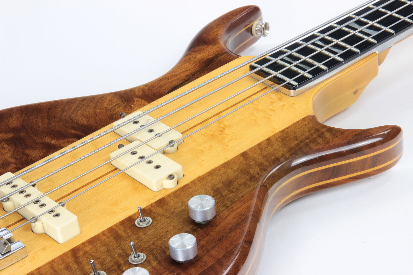 1981 Kramer DMZ 6000B Aluminum Neck Bass - Dimarzio Pickups, Figured Walnut, Maple, Deluxe!