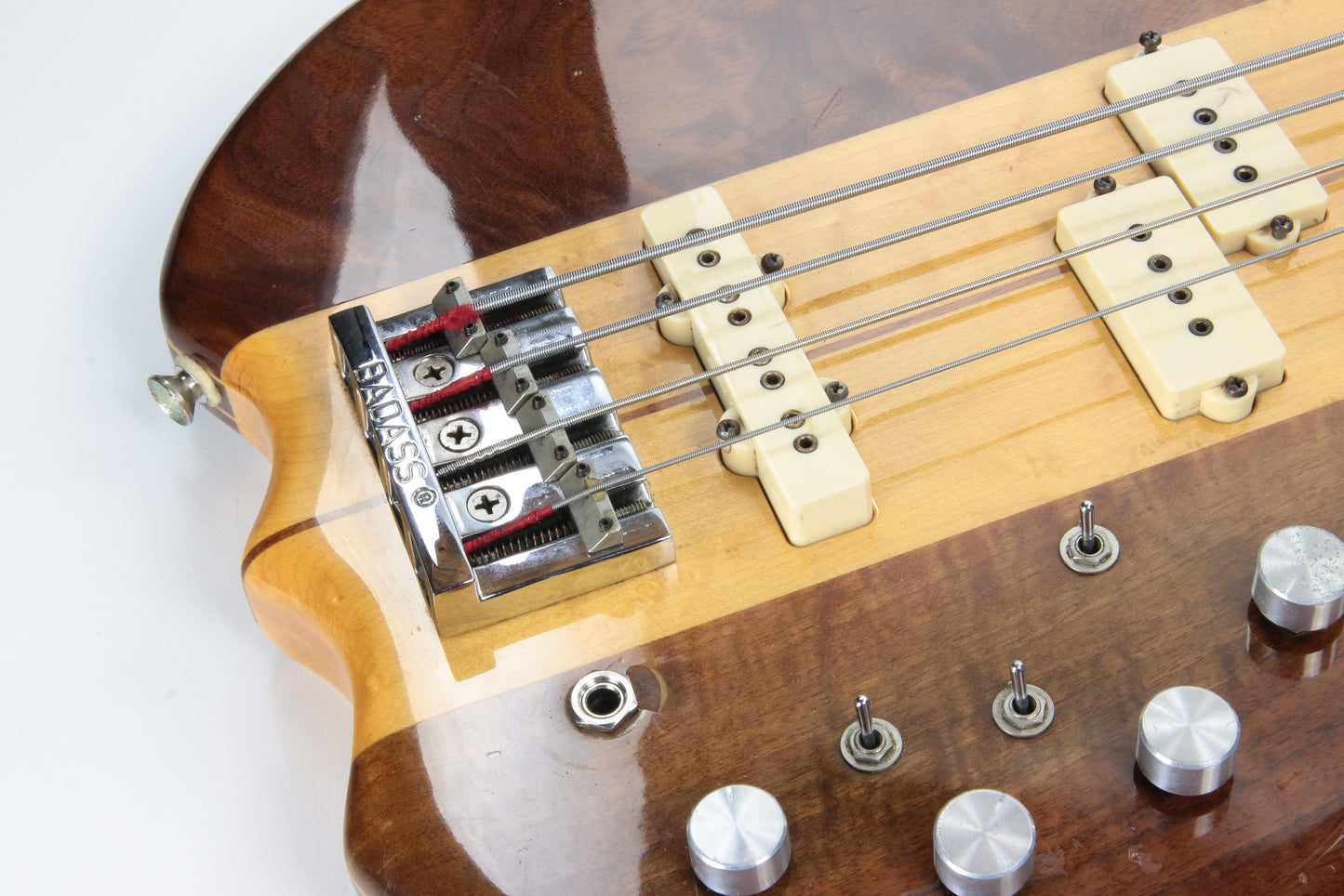 1981 Kramer DMZ 6000B Aluminum Neck Bass - Dimarzio Pickups, Figured Walnut, Maple, Deluxe!