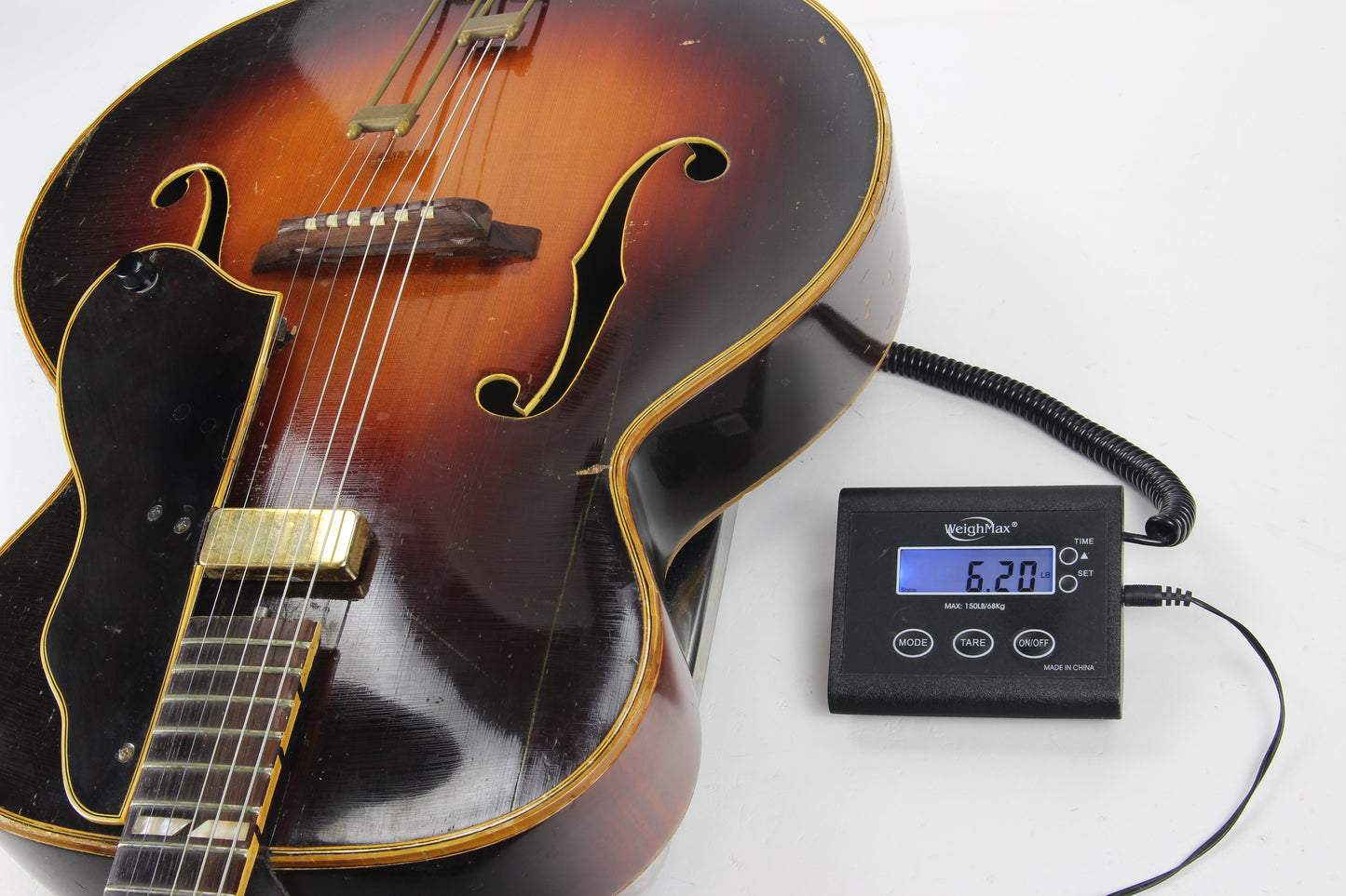 1930's Epiphone DeLuxe Archtop Acoustic Vintage Guitar - Floating Pickup, Custom Fretboard, Sounds EXCELLENT!