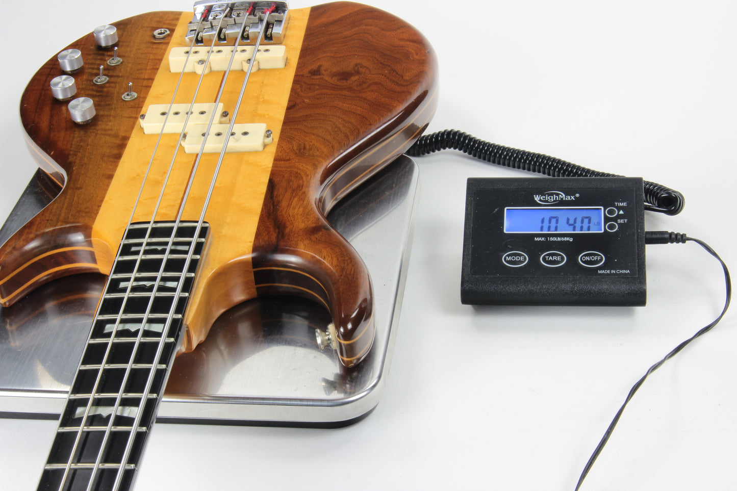 1981 Kramer DMZ 6000B Aluminum Neck Bass - Dimarzio Pickups, Figured Walnut, Maple, Deluxe!