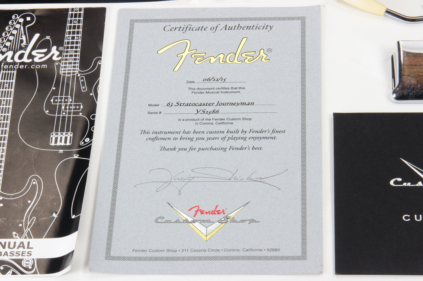 '63 Fender Custom Shop Masterbuilt Builder Select 1963 Stratocaster Relic - Yuriy Shishkov White Strat, Tortoise Guard