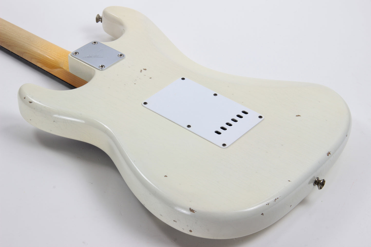 '63 Fender Custom Shop Masterbuilt Builder Select 1963 Stratocaster Relic - Yuriy Shishkov White Strat, Tortoise Guard