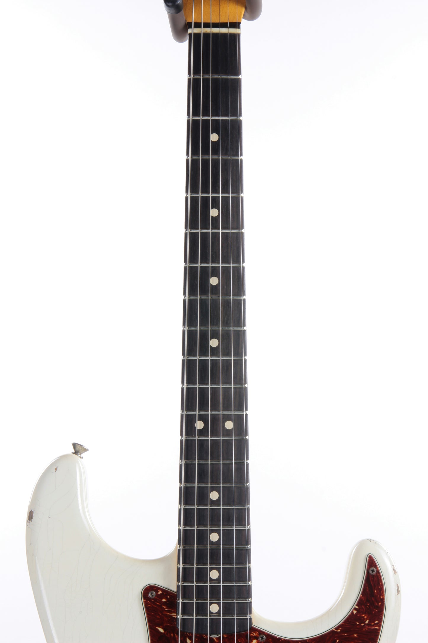 '63 Fender Custom Shop Masterbuilt Builder Select 1963 Stratocaster Relic - Yuriy Shishkov White Strat, Tortoise Guard