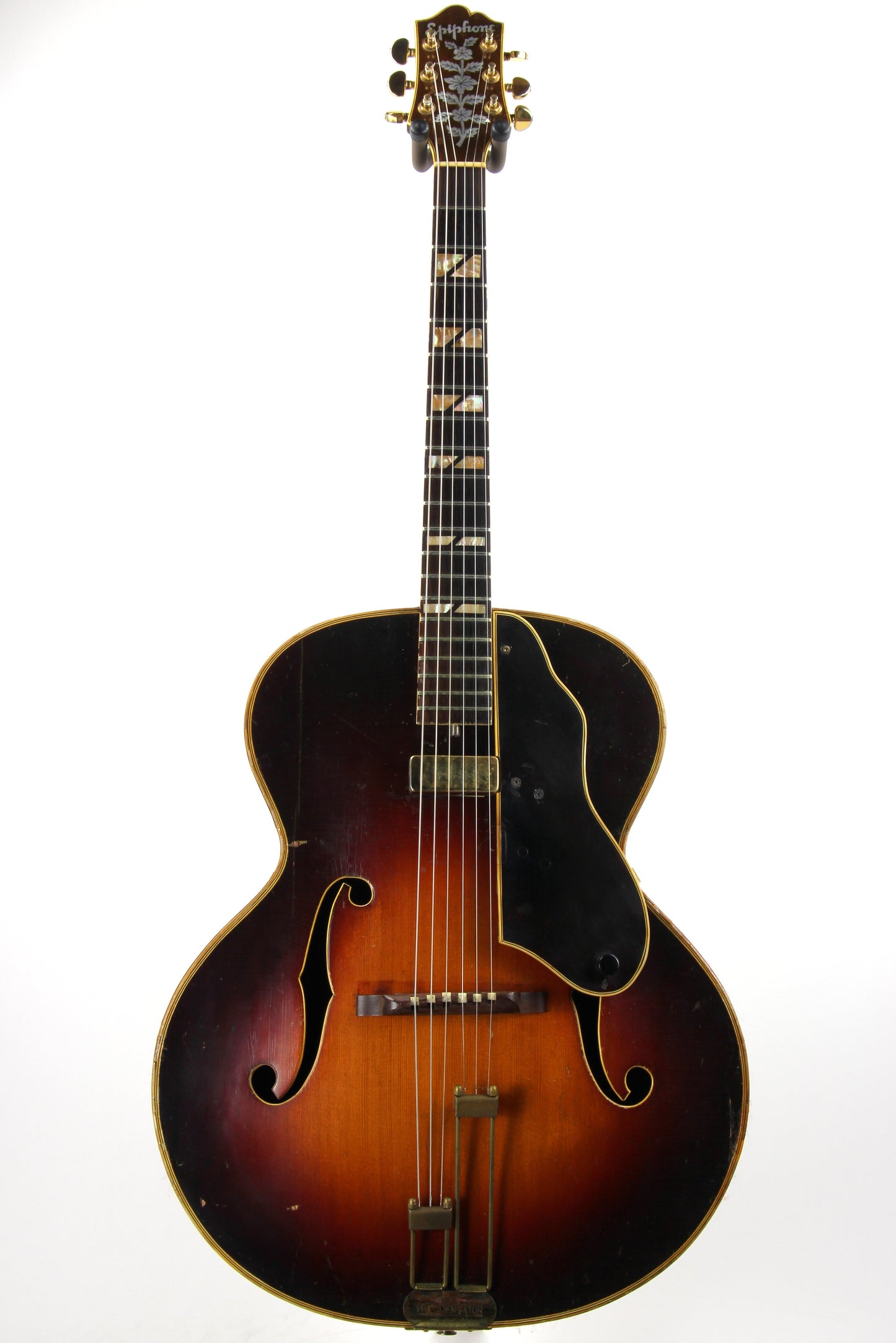 1930's Epiphone DeLuxe Archtop Acoustic Vintage Guitar - Floating Pickup, Custom Fretboard, Sounds EXCELLENT!
