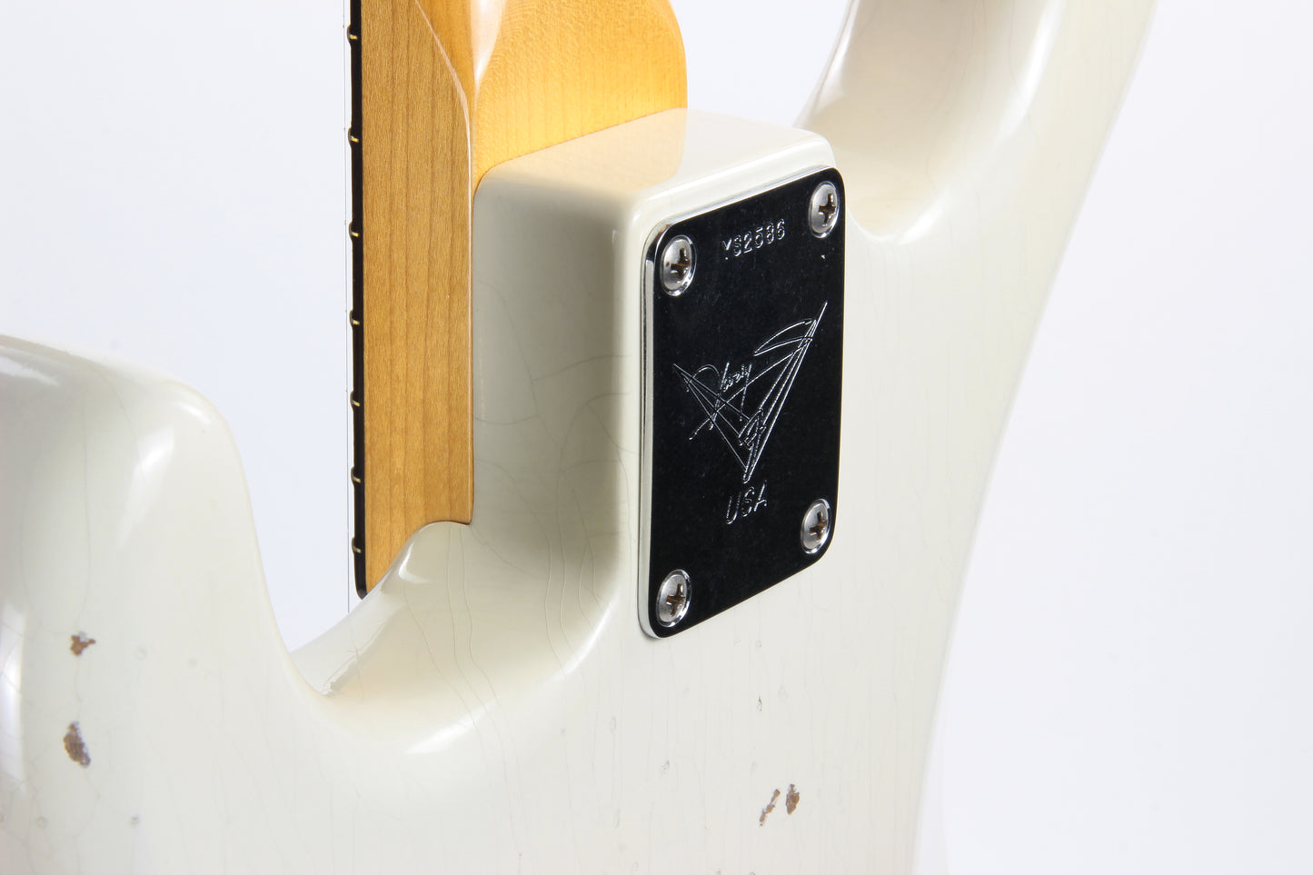 '63 Fender Custom Shop Masterbuilt Builder Select 1963 Stratocaster Relic - Yuriy Shishkov White Strat, Tortoise Guard
