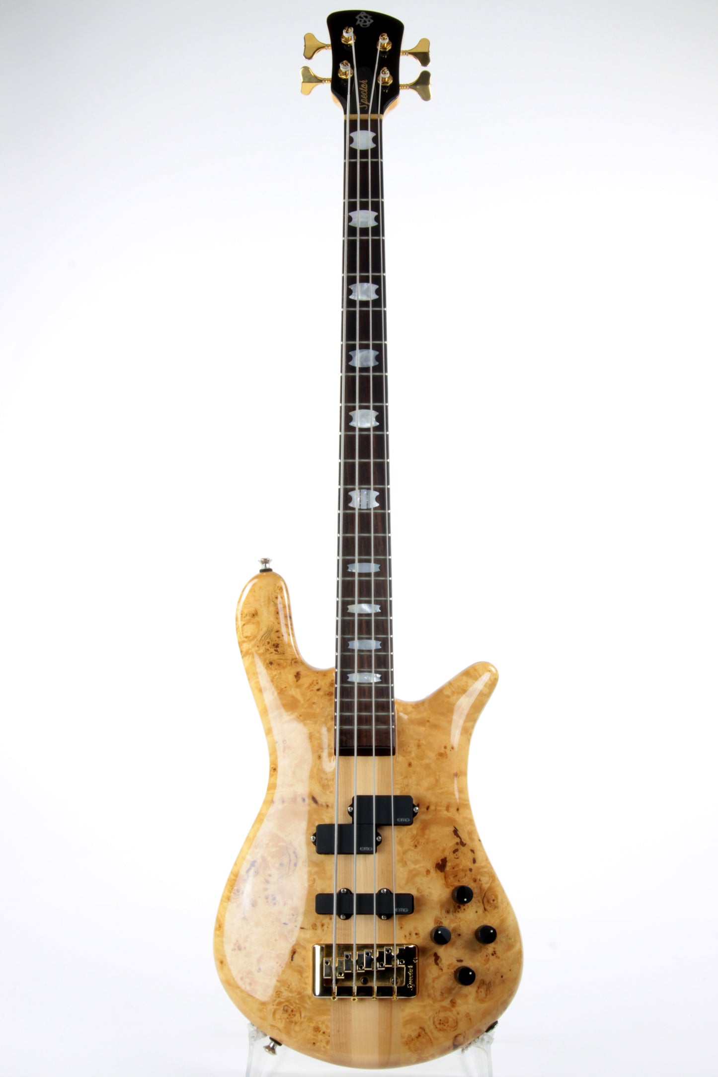 2011 Spector EURO 4 LX Bass Exotic Poplar Burl Gloss EMG PJ w/ Hard Case