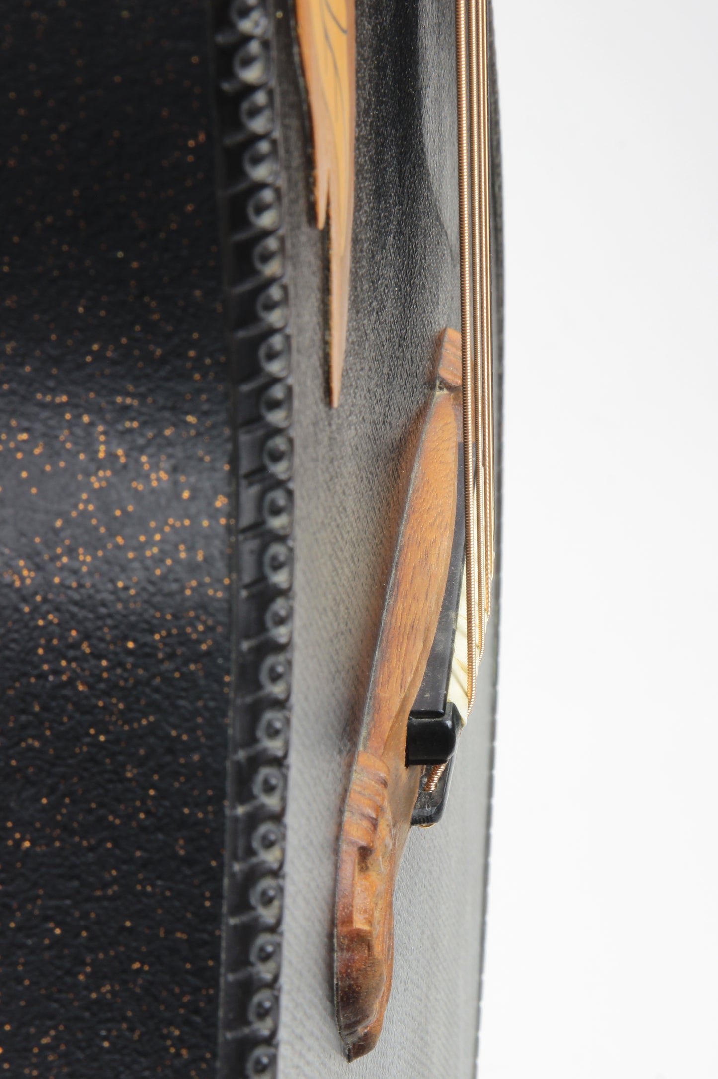 1995 Ovation SUPER ADAMAS Custom 1589-5 86 CARVED Headstock - Black Speckled Gold, Deep Body! 1587