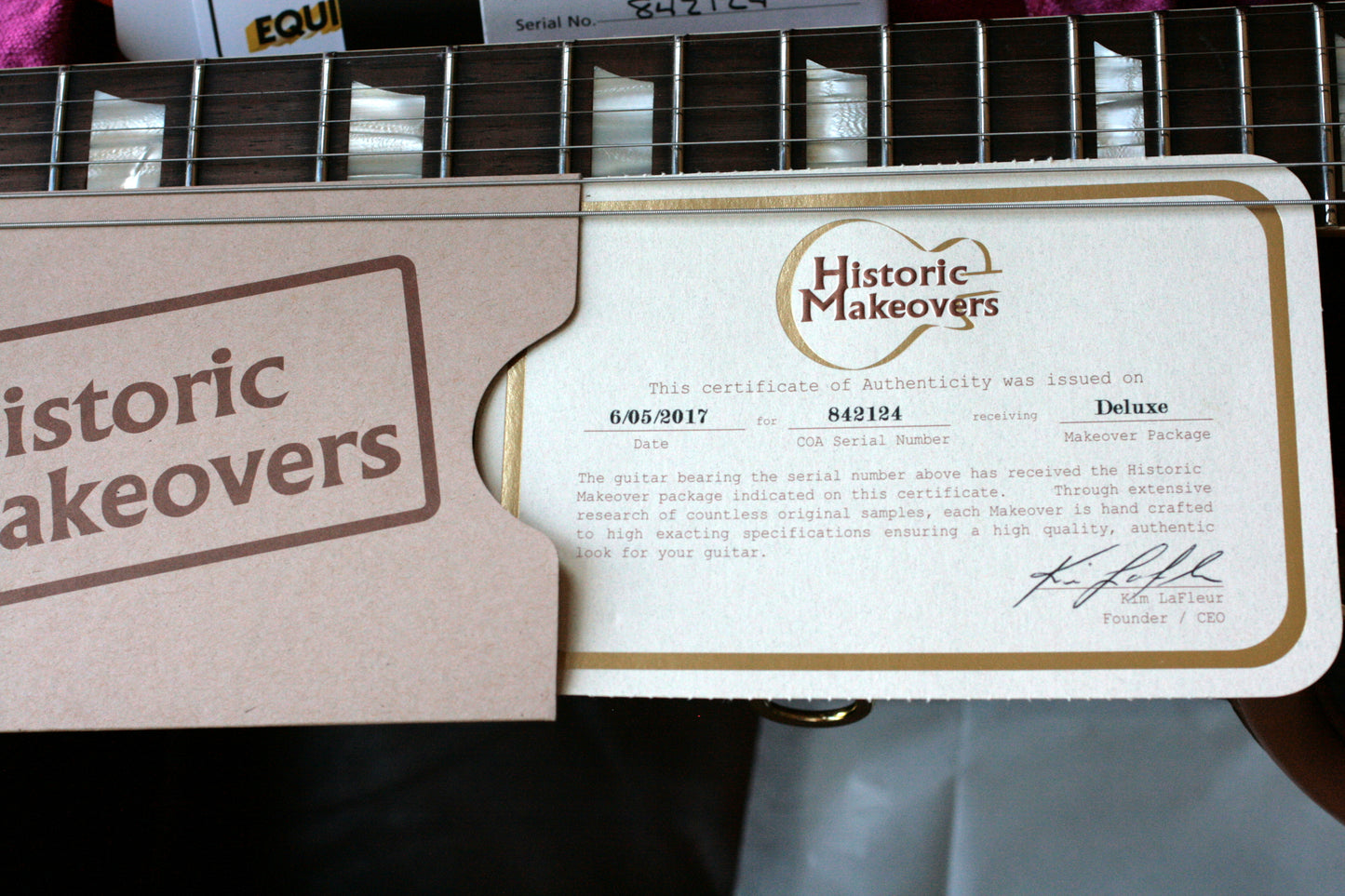 1959 Gibson Les Paul Reissue BRAZILIAN BOARD HISTORIC MAKEOVERS 59 Neck R9