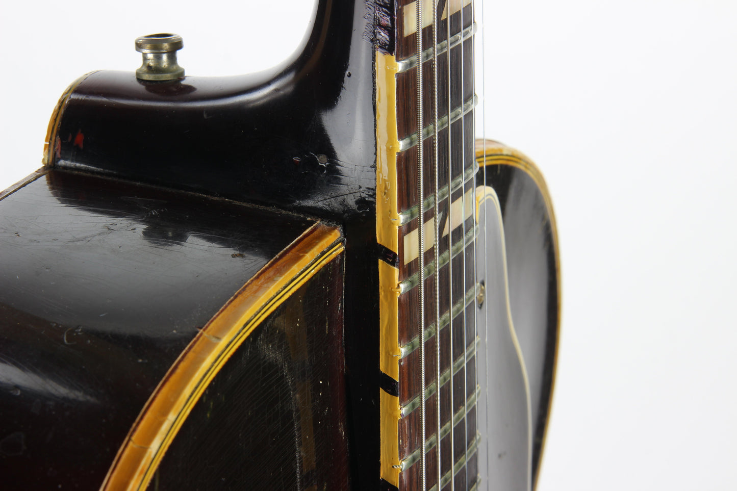 1930's Epiphone DeLuxe Archtop Acoustic Vintage Guitar - Floating Pickup, Custom Fretboard, Sounds EXCELLENT!