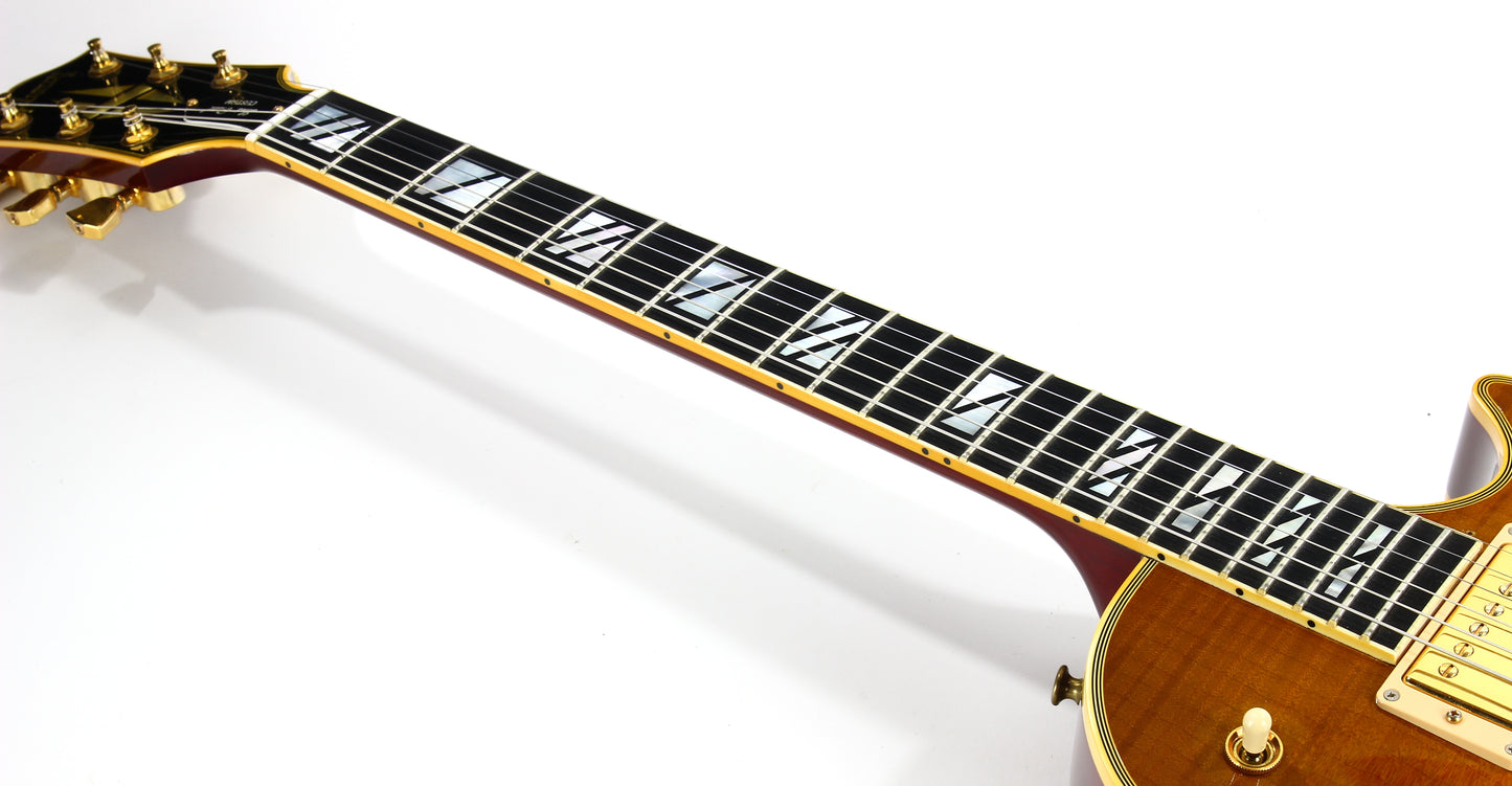 KILLER TOP! 2007 Gibson Custom Shop Les Paul Figured w/ Super 400 Inlays Limited Edition -- 25/50 vibes, Butterscotch, 1959 '59 The Best!