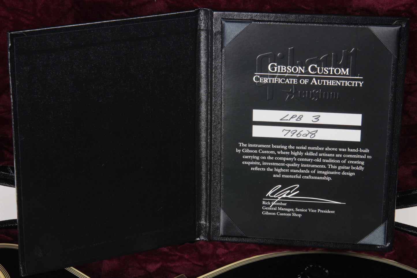 1957 Gibson Les Paul Custom Reissue Bigsby 3 Pickups! LPB-3 Black Beauty Historic 57