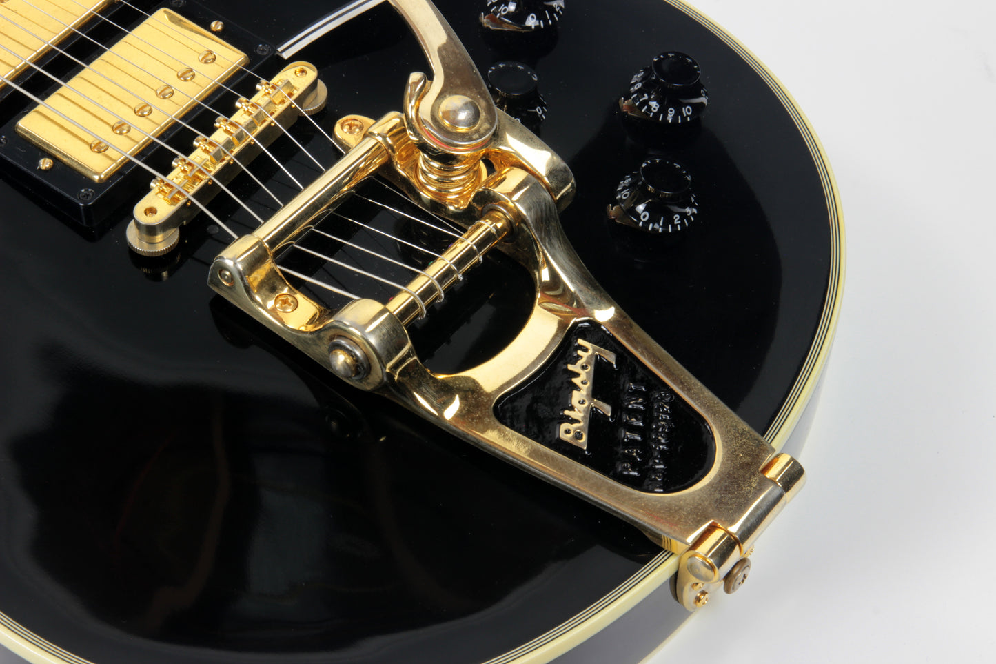 1957 Gibson Les Paul Custom Reissue Bigsby 3 Pickups! LPB-3 Black Beauty Historic 57
