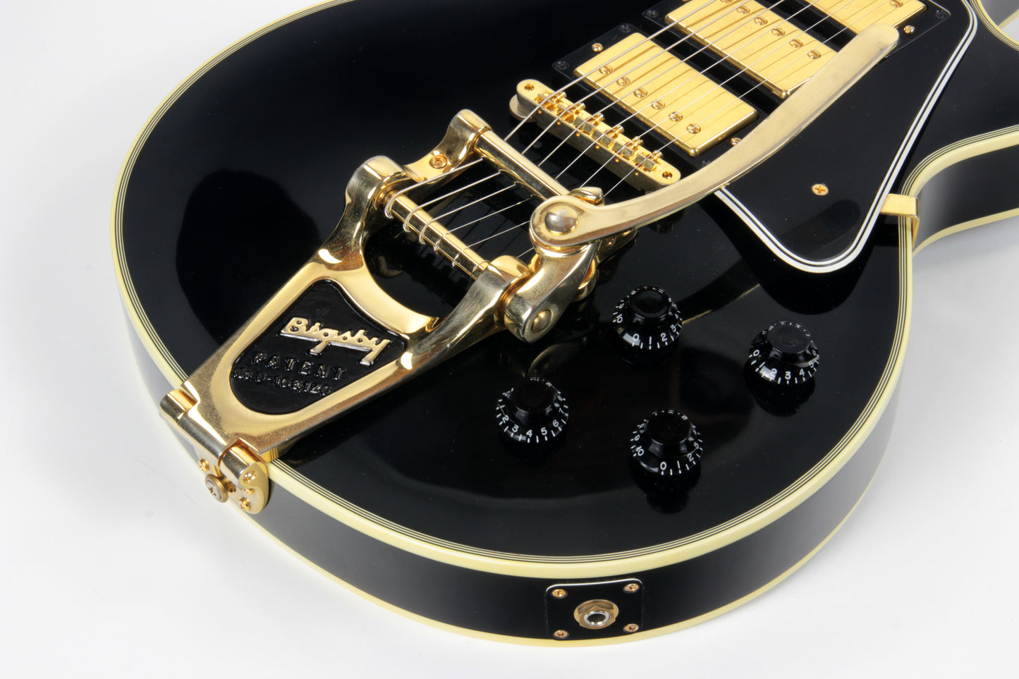 1957 Gibson Les Paul Custom Reissue Bigsby 3 Pickups! LPB-3 Black Beauty Historic 57