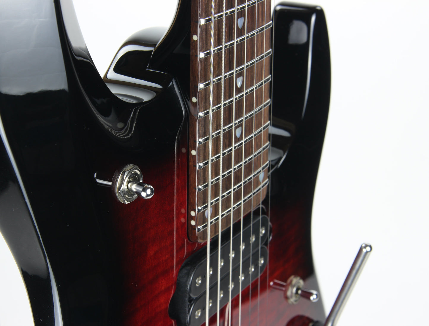 2018 Ernie Ball Music Man BFR 7-String John Petrucci JP7 Family Reserve RUBY RED Piezo