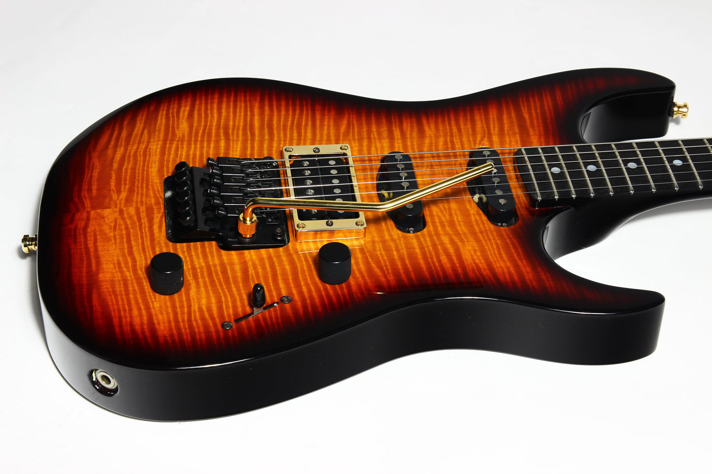 1994 Fender Custom Shop Set Neck SN Stratocaster Floyd Rose Reverse Headstock Flame Top - John Page Era! Rare Guitar!