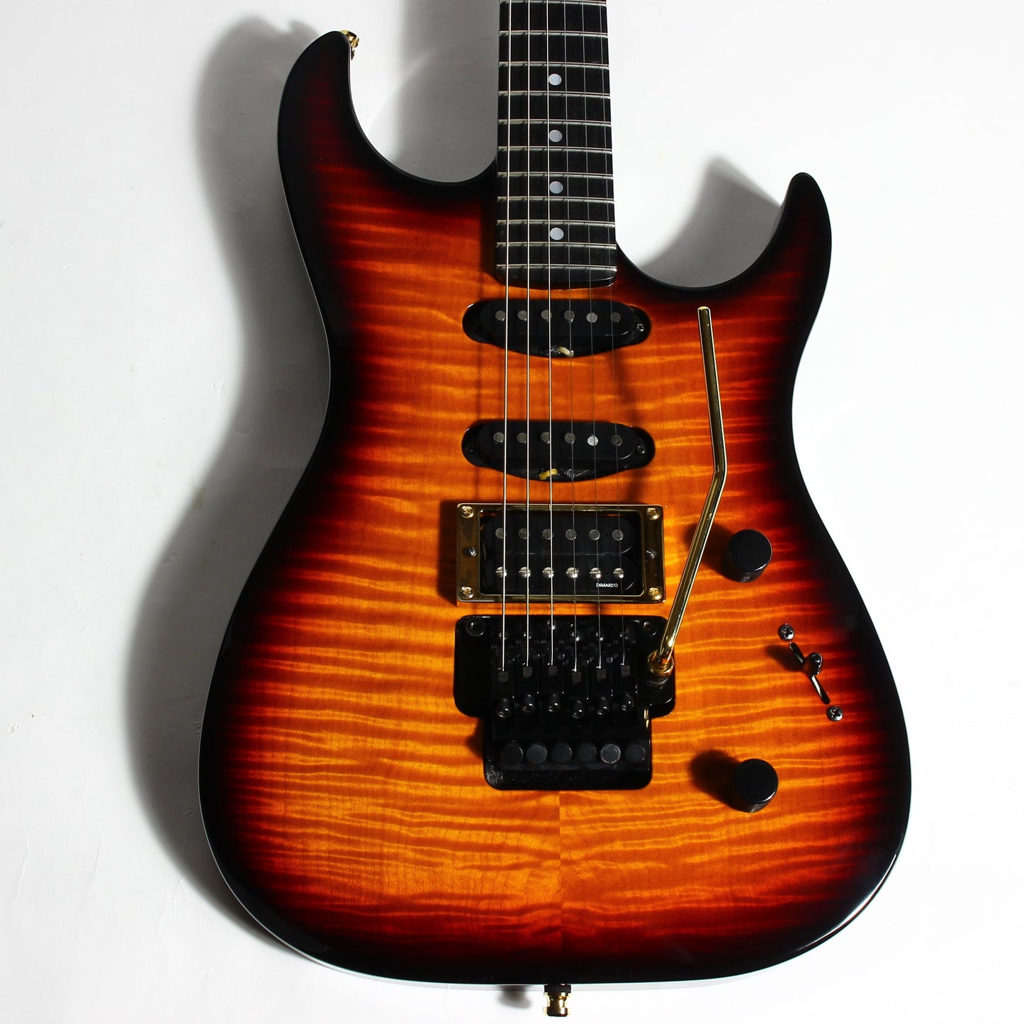 1994 Fender Custom Shop Set Neck SN Stratocaster Floyd Rose Reverse Headstock Flame Top - John Page Era! Rare Guitar!