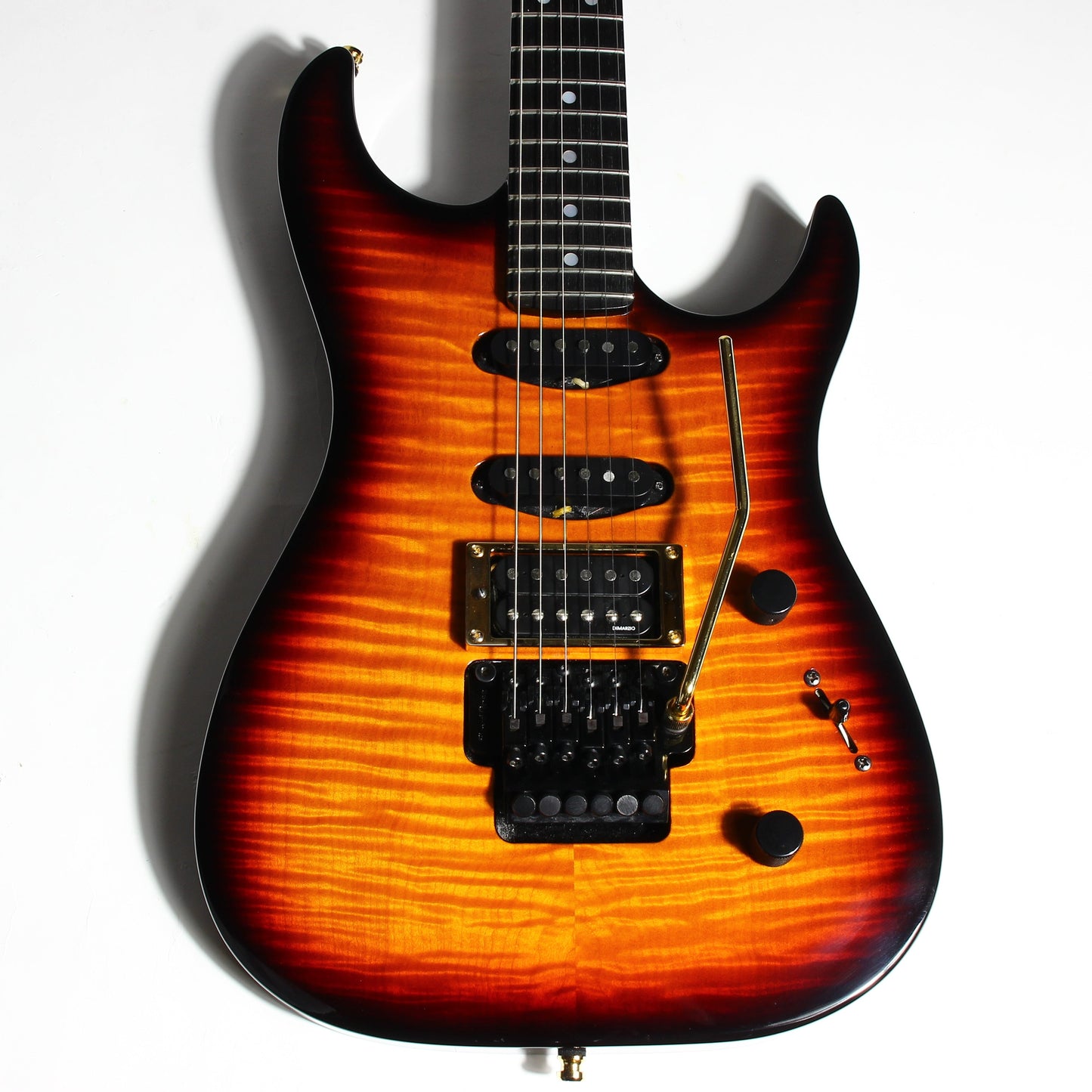 1994 Fender Custom Shop Set Neck SN Stratocaster Floyd Rose Reverse Headstock Flame Top - John Page Era! Rare Guitar!