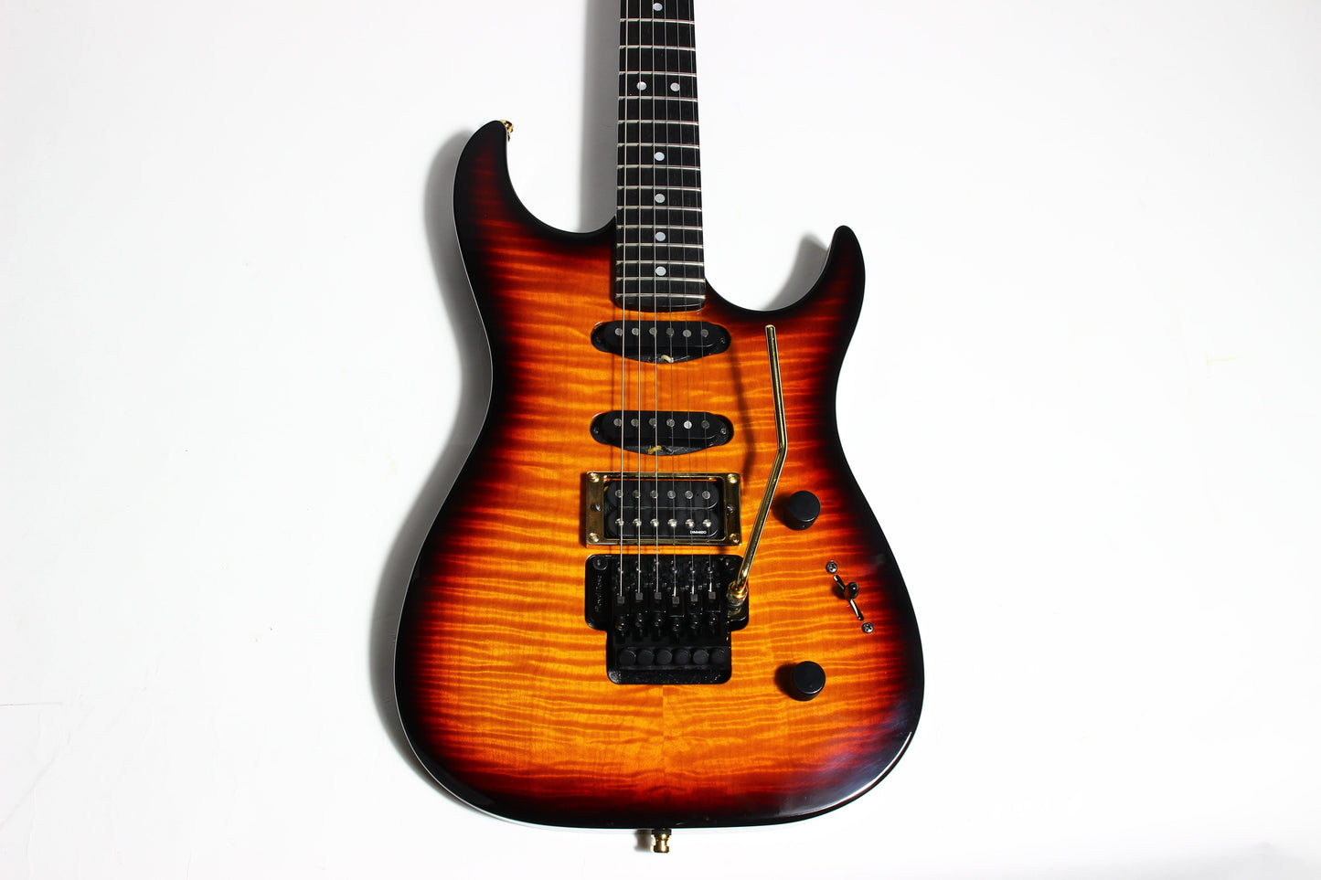 1994 Fender Custom Shop Set Neck SN Stratocaster Floyd Rose Reverse Headstock Flame Top - John Page Era! Rare Guitar!
