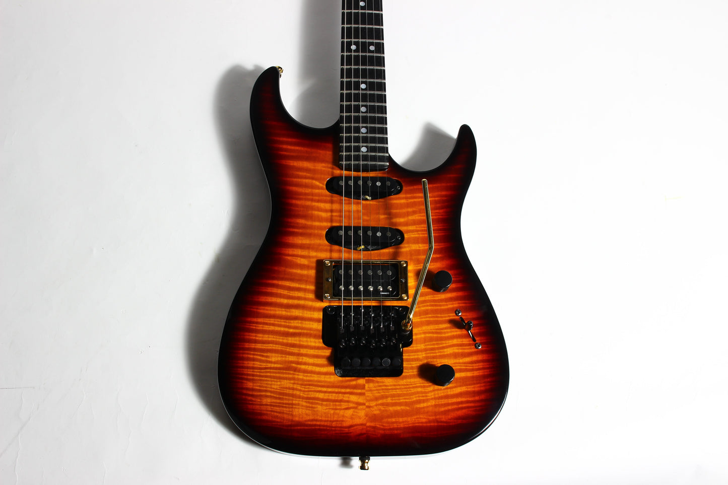 1994 Fender Custom Shop Set Neck SN Stratocaster Floyd Rose Reverse Headstock Flame Top - John Page Era! Rare Guitar!