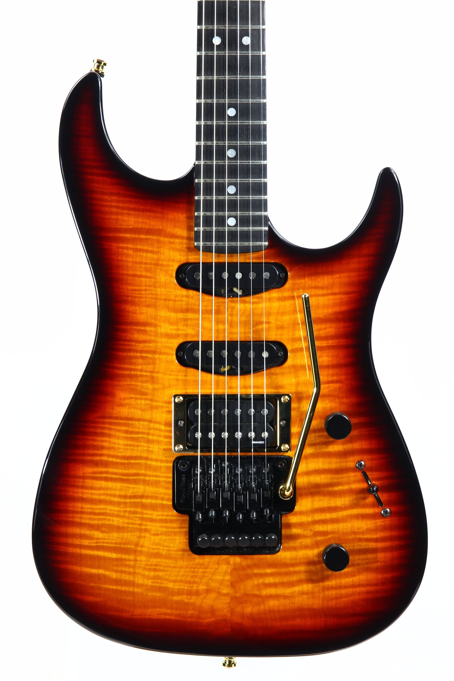 1994 Fender Custom Shop Set Neck SN Stratocaster Floyd Rose Reverse Headstock Flame Top - John Page Era! Rare Guitar!
