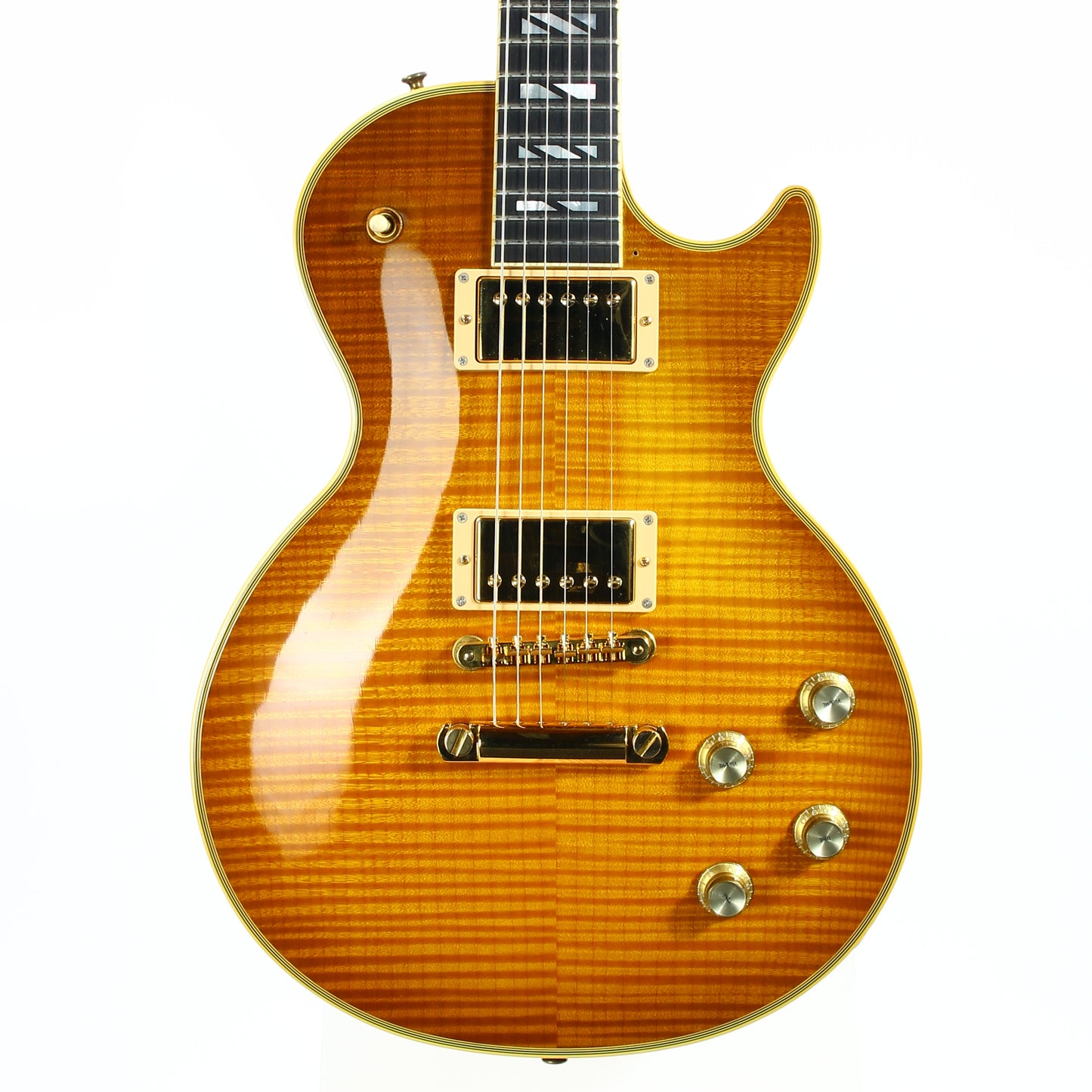 KILLER TOP! 2007 Gibson Custom Shop Les Paul Figured w/ Super 400 Inlays Limited Edition -- 25/50 vibes, Butterscotch, 1959 '59 The Best!