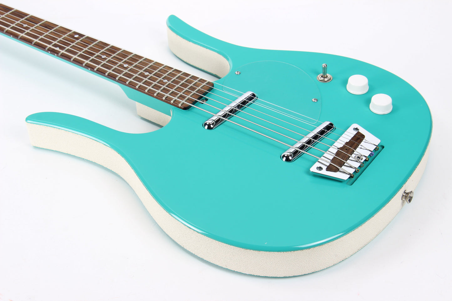 1995 Jerry Jones Neptune Longhorn Baritone Bass VI 6-String Guitar - SEA FOAM GREEN!