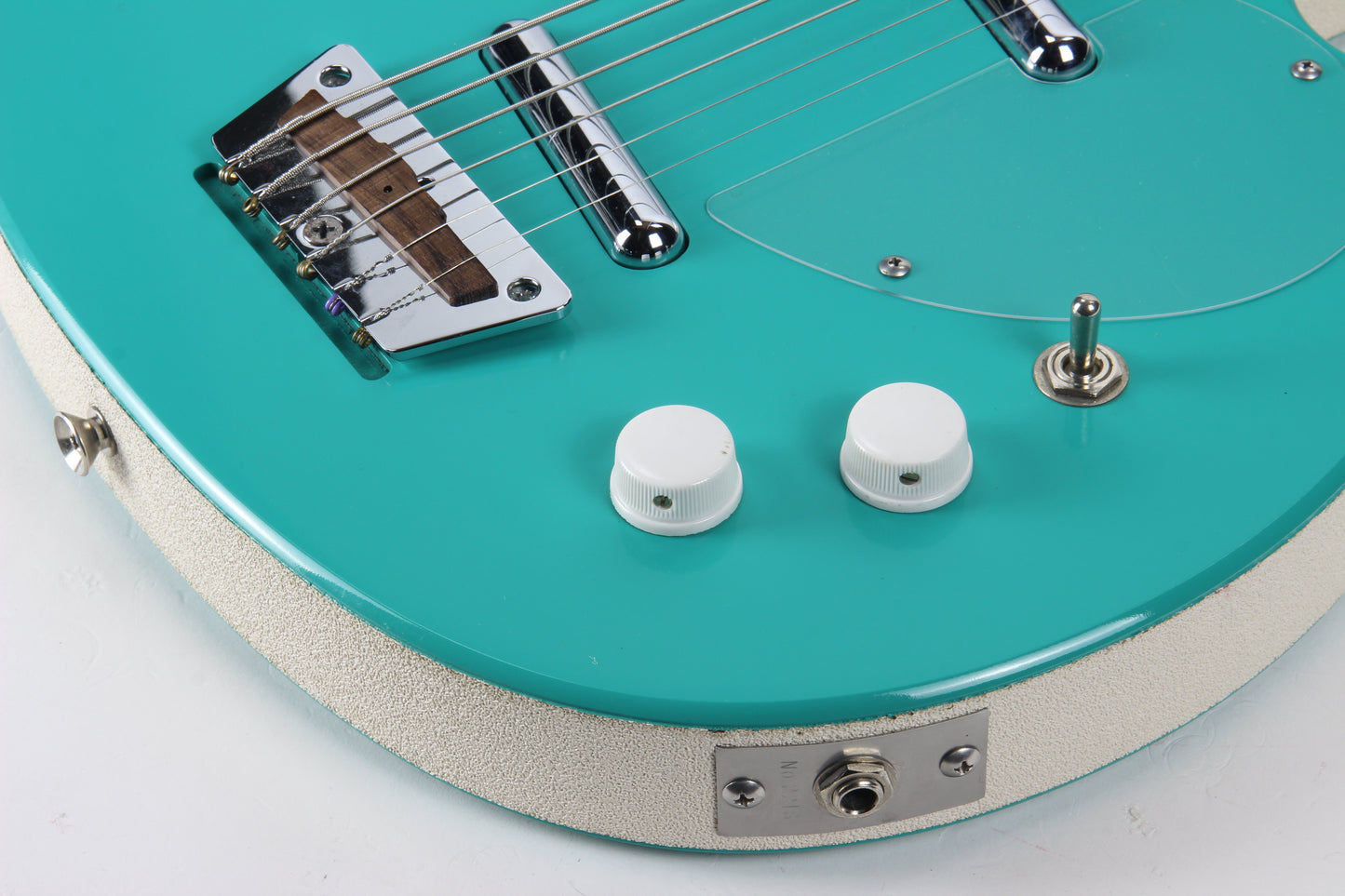 1995 Jerry Jones Neptune Longhorn Baritone Bass VI 6-String Guitar - SEA FOAM GREEN!