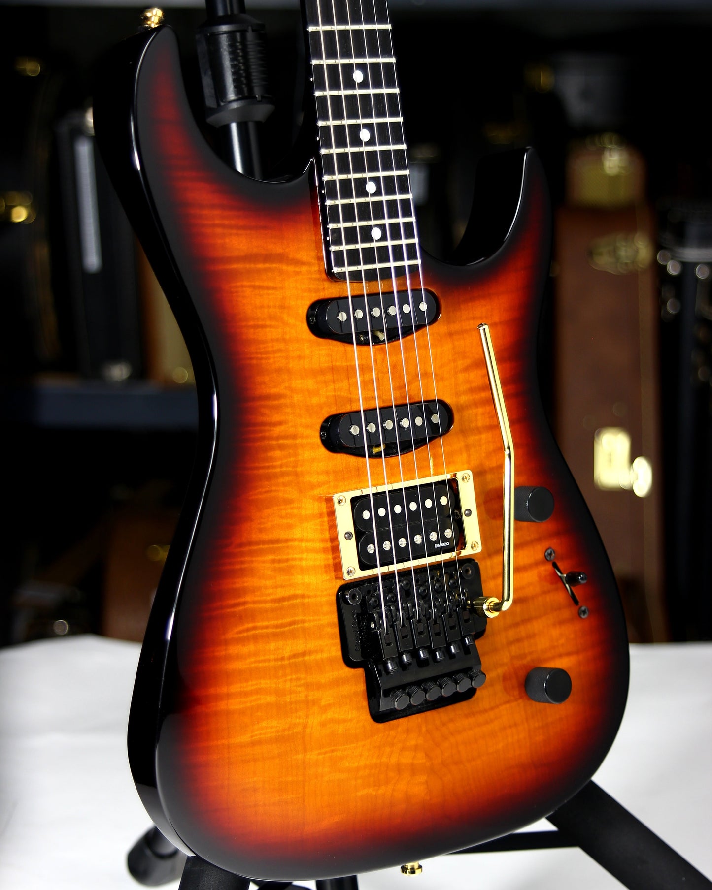 1994 Fender Custom Shop Set Neck SN Stratocaster Floyd Rose Reverse Headstock Flame Top - John Page Era! Rare Guitar!