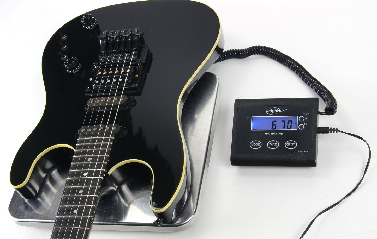 RARE 1987 Gibson U2 Floyd Rose Flying V Raised Logo US-1 - Black Neck-Through Super Strat